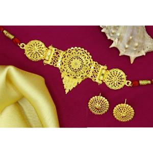 Necklace With Earrings <b>Jewellery</b> <b>Set</b> Goldplated Pure Brass High Quality Uae Dubai Necklace Design Necklace <b>Jewellery</b> <b>Set</b> - Product Image 3