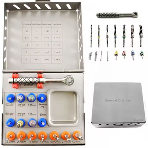 Kit de Brocas Quirúrgicas Dentales Reutilizables Manuales de Acero Inoxidable Puro de Alta Calidad Hechas a Medida con Trinquete - Product Image 1