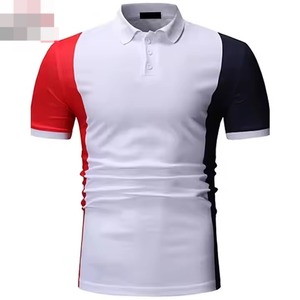 เสื้อโปโลลายทางของผู้ชายเสื้อยืดกีฬาลำลองปักลายเรียบระบายอากาศ - Product Image 3