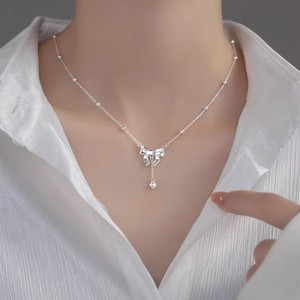 Collar con Colgante de Corazón, Joyería Sencilla de Plata de Ley 925 - Product Image 4