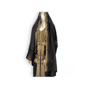 Robe caftan perlée brodée à la main de haute qualité pour femmes vêtements et accessoires musulmans traditionnels - Product Image 3