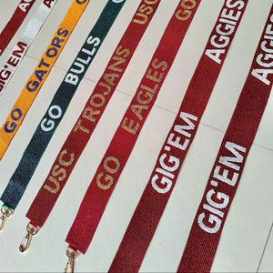 Llavero de cuentas de semillas artesanal con correa de muñeca, vibrante, estilo veraniego - Product Image 1