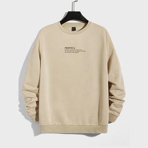 Sudadera de Algodón Extra Grande Personalizada, Estilo Vintage Lavado, Cuello Redondo, Logotipo Personalizado, Sudadera de Alta Calidad para Hombre - Product Image 4