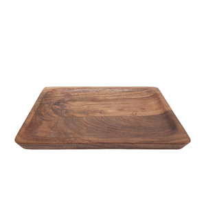 Bandeja para servir de madera de diseño personalizado en color natural bandeja para servir comida para el hogar y suministros de hoteles hecho a mano personalizado - Product Image 3