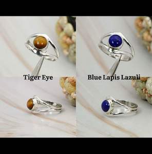 แหวนพลอยสีเงินสเตอร์ลิงแบบ925สำหรับงานแต่งงานและงานเลี้ยงแบบคลาสสิกขายส่ง - Product Image 2