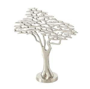 Aluminum <b>silver</b> tree shaped sculpture for home decoration table decor luxury hotel room restaurant made india bulk quantity - Product Image 6