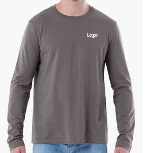 Soft <b>Men's</b> <b>Long</b> Sleeve Cotton T-Shirt - Product Image 5