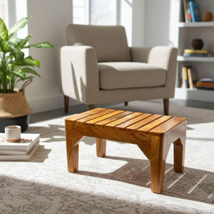 Handmade Furniture <b>Small</b> Stool for Standing Wooden Kitchen Tools & Organizer Side <b>Table</b> Living Room Decoration Pre-Assembled - Product Image 4