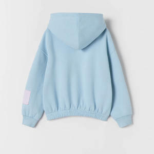 เสื้อฮู้ดแบบสวมหัวขนแกะสีทึบสำหรับเด็กผู้หญิงเสื้อมีขนาดและสีออกแบบโลโก้ได้ตามต้องการ2026 - Product Image 2