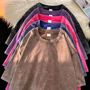 ราคาขายส่ง เสื้อโอเวอร์ไซส์ทรงหลวมสไตล์วินเทจ น้ำหนักเบา ผลิตจากผ้าโพลีเอสเตอร์/คอตตอน  ไซส์พลัส ทรงปกติ รับสั่งทำตามความต้องการของลูกค้า - Product Image 6