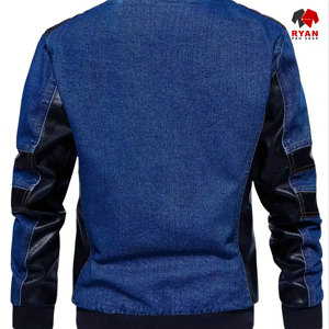 Chaqueta Vaquera de Punto Personalizada para Hombre Ryan Pro Gear, Cierre de Botones Cómodo, Logotipo Personalizado, Estilo Sólido, Impermeable, ODM OEM, Invierno - Product Image 3