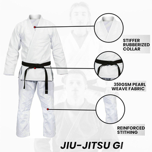 Uniforme de Judo 100% Algodón al por Mayor, Kimono de Jiu-Jitsu, Gi de BJJ, Logotipo Personalizado en la Parte Delantera - Product Image 5