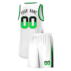 Vente en gros de vêtements de basket-ball à col en V pour hommes, uniformes de sport, vêtements de sport en polyester Bsci personnalisés, kit de basket-ball - Product Image 3