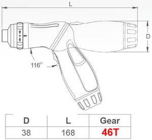 Taiwan fournisseur OEM ODM 8 pièces jeu de tournevis à cliquet 46T avec poignée de pistolet magnétique Swrivel Phillips Pozidriv fendue - Product Image 3