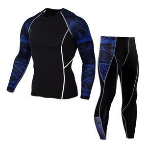 GAF MMA Ensemble Rash Guard pour hommes Vente en gros Ensemble Rash Guard à manches courtes par sublimation Chemise et legging pour hommes - Product Image 4