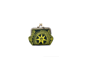 Bolso de tela de cera con encuadernación de cobre y cierre a presión grande, ecológico, para mujeres - Product Image 2
