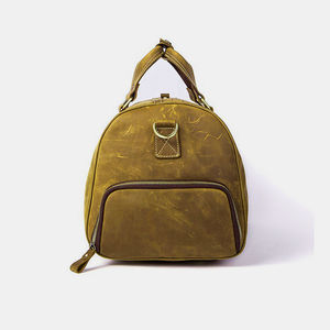 Sac de voyage en cuir léger de grande capacité au meilleur design pour hommes, logo personnalisé, vêtements de sport imperméables avec fermeture à glissière - Product Image 3