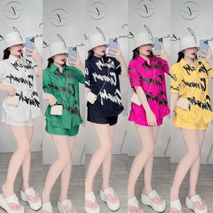 Ensemble de vêtements deux pièces pour femmes Prix raisonnable Emballage personnalisé naturel décontracté lavable Fabricant du Vietnam - Product Image 4