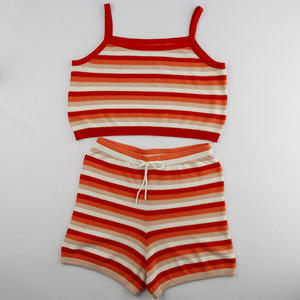 Ensemble sportif d'été pour femmes, t-shirt et short en coton, taille XS, motif uni, pour les activités de plein air - Product Image 4