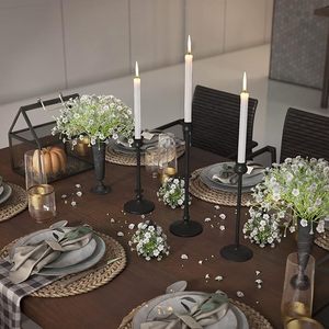 New Design Home Decor <b>Pillar</b> Candle Stand Metal in Iron Black Powder Coating High Quality Candle <b>Light</b> Dinnerware Candle Holder - Product Image 4
