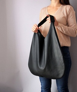 Sac à bandoulière en cuir véritable durable Slouch Hobo Large Casual Handmade Tote Vintage Zipper Closure Shopping Bags LHB-0109 - Product Image 1