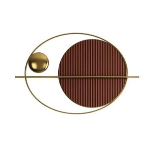 Décoration murale en métal de qualité supérieure, art moderne irrégulier pour la maison, design unique noir et or pour le salon, le bureau, à prix abordable - Product Image 5