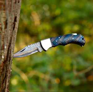 Navajas Plegables Personalizables de Edición Limitada en Acero de Damasco, Navajas Plegables Personalizables, Navajas de Acero Personalizadas - Product Image 3