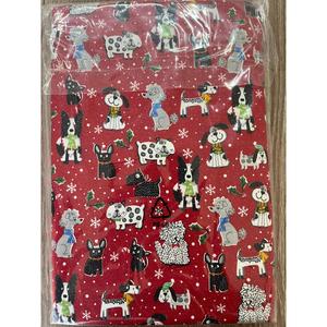 Tela Popelina 100% Algodón, Color Borgoña, con Diseño Festivo de Perros y Dulces, 112x300cm, Estilo Liso, Tejido para Manualidades - Product Image 5