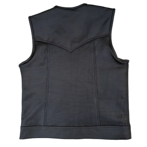 Gran oferta, chaleco de motorista de cuero informal para hombre, decoración de botones, nuevo diseño, chaleco de motocicleta de invierno, chaleco transpirable de alta calidad - Product Image 2