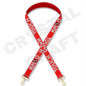 Caldera UP, correas de bolsa de cuentas de semillas de oro blanco personalizadas, accesorio de moda 'Hook Em Horns', correa de monedero con cuentas - Product Image 4