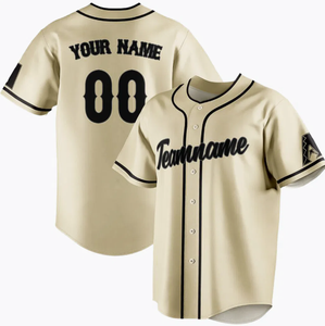 Última camiseta de béisbol de diseño personalizado bajo MOQ OEM barato en blanco de moda uniforme de béisbol sublimación Impresión digital cosido uniforme - Product Image 4