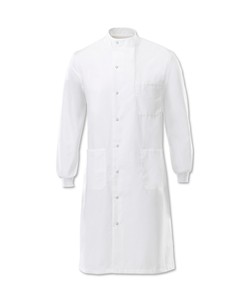 Bata de Laboratorio Unisex de Algodón Blanco KATBROS INDUSTRY MP-LC-002 con Botones y Bolsillos Delanteros, Fusión sin Costuras para Uso Hospitalario - Product Image 1
