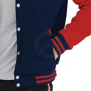 Veste d'hiver personnalisée pour homme à prix abordable, style Letterman, avec col montant et logo frontal, respirante, écologique et de haute qualité - Product Image 6
