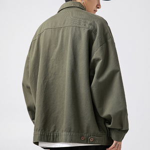 Veste de travail pour homme en polyester peigné de haute qualité, imperméable et coupe-vent, nouvelle mode printemps-hiver, style streetwear, poche brodée - Product Image 3