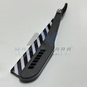 ที่โกนหนวดแบบพับได้ด้ามจับพลาสติกสีดำสีขาวออกแบบได้ตามที่ต้องการ - Product Image 5