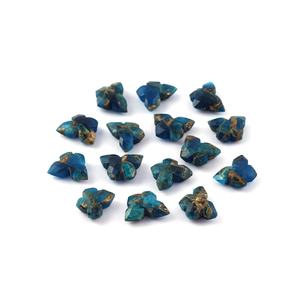 Briolette turquoise à facettes Pierre artisanale en forme de papillon en vrac - Product Image 6