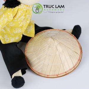 Muñeca Tradicional Vietnamita Ao Dai Hecha a Mano y Ecológica, THU32, Sombrero Cónico de Algodón de Calidad, Articulado, para el Año Nuevo Chino - Product Image 2