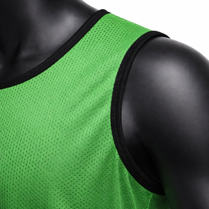 Green Sleeveless Mesh Basketball Jersey Lightweight Breathable Polyester Adult Unisex Regular Fit All Seasons Heat-Transfer - Product Image 5