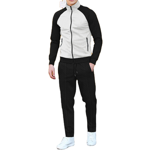 Fabricante Hombres s Venta al por mayor Puff Impresión Joggers 100% Algodón Chándal Stand Collar Capucha Pantalón Chándales para Hombres - Product Image 1