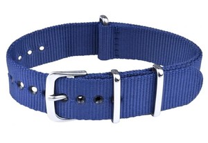 Correas de Reloj Inteligente Unisex N36 de Nailon Suave Ajustables de 18-22 mm, Azules, Resistentes al Agua, Elásticas, Deportivas, Transpirables, con Hebilla de Acero Inoxidable - Product Image 6