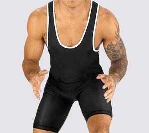 Maillots de lutte personnalisés de haute qualité, très demandés, 100% polyester, design OEM, sublimation, modèle homme WS-1254-01, Groupe Rajpoot - Product Image 4