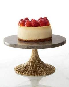 ที่ตั้งเค้กหินอ่อน & ทองเหลืองสุดหรูสำหรับบ้าน & ร้านอาหารเครื่องครัวขาตั้งเค้กผลไม้สีทองเสิร์ฟของหวาน - Product Image 2