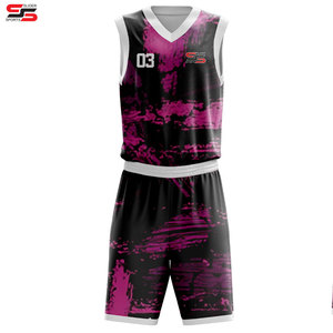 100% Polyester meilleure qualité basket-ball uniforme sport sur mesure nouveau Design respirant maillots Shorts en gros adultes - Product Image 3
