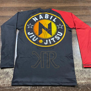 Rashguard Deportivo Personalizado de Jiu Jitsu BJJ para Hombre, Rashguard de Compresión de Manga Larga para MMA sin GI, Rashguard de Jiu Jitsu Kimono - Product Image 3