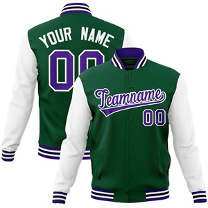 Bombe de baseball vintage personnalisée OEM pour hommes veste universitaire Letterman manche en cuir brodé en chenille fabriquée au Pakistan pour l'hiver - Product Image 1