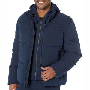 Invierno Pakistán Casual personalizado Logo diseño moda elegante personalizado hombres Chaqueta larga Puffer 2025 ropa al aire libre - Product Image 3