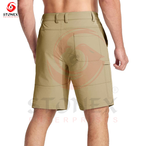 กางเกงขาสั้นคาร์โก้ยุทธวิธีแบบสั่งทำกันน้ำได้หลายกระเป๋าสำหรับผู้ชายกลางแจ้ง - Product Image 3