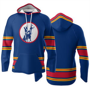 Maillot à capuche de hockey sur glace avec logo personnalisé avec options de broderie et d'impression pour les équipes, les clubs, les ligues et les collections de fans - Product Image 1