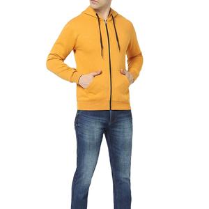 เสื้อฮู้ดดี้ผู้ชายทรงปกติ ผ้าฟลีซเนื้อหนัก 100% ผ้าฝ้าย ซิปยาวเต็มตัว - Product Image 5