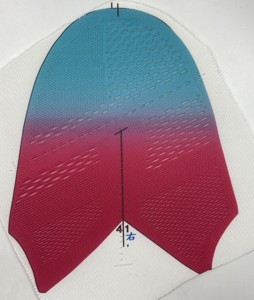Fábrica personalizable Color Pop diseño Fly Knit transpirable deporte superior malla zapato Durable Pointelle tela Material calzado - Product Image 6